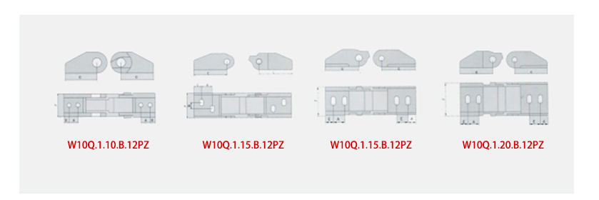 微型10系列拖链接头安装尺寸图